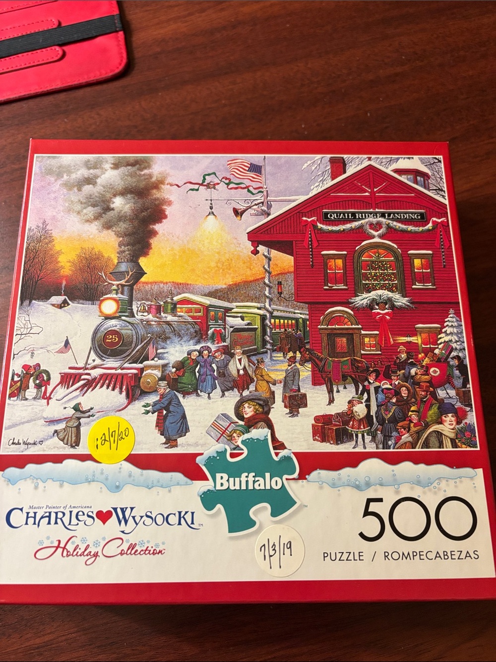 ♦️3 for $15♦️Charles Wysocki 500 piece puzzle “whistle stop Christmas”